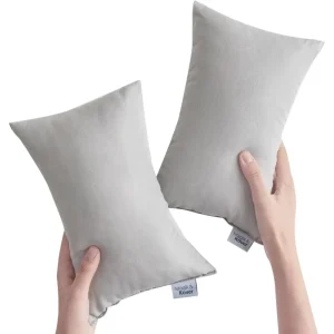 Small Travel Pillow - 2 Pack, 11" x 7" with Name Tag
