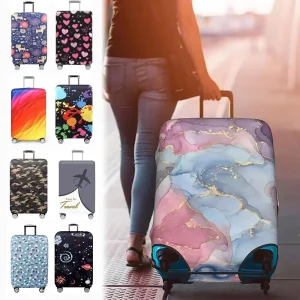 Luggage Cover Stretch Fabric Suitcase Protector for 18-32 Inch Luggage