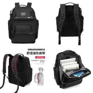 Black Multi-Pocket Business Laptop Backpack - Travel Daypack