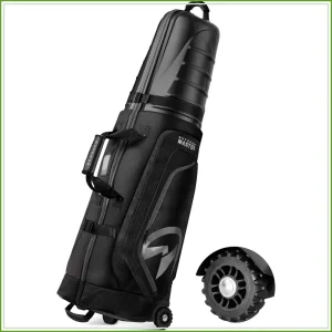 Golf Travel Bags with Wheels and Hard Case Top
