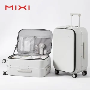 NEW - Mixi Aluminum Front Opening Carry-On